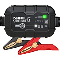 NOCO GENIUS5, 5-Amp Fully-Automatic Smart Charger, 6V and 12V Battery Charger, Battery Maintainer, Trickle Charger, and…
