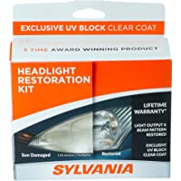SYLVANIA - Headlight Restoration Kit - 3 Easy Steps to Restore Sun Damaged Headlights with Exclusive UV Block Clear Coat…