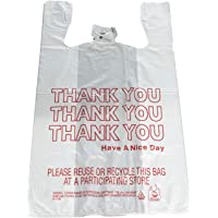Reli. Thank You T-Shirt Bags (350 Count), Plastic - Bulk Shopping Bags, Restaurant Bag - T-Shirt Plastic Bags in Bulk…