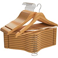 Utopia Home Premium Wooden Hangers - Pack of 20-360-Degree Rotatable Hook - Durable & Slim - Shoulder Grooves - Non-Slip…