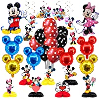 Eiwivoo Mouse Birthday Party Decorations Supplies Kit with 8 Foil Balloons Birthday,10 Latex balloons,7 Honeycomb, 6…