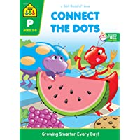 School Zone - Connect the Dots Workbook - 32 Pages, Ages 3 to 5, Preschool, Kindergarten, Dot-to-Dots, Counting, Number…