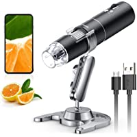 Wireless Digital Microscope, Skybasic 50X-1000X Magnification WiFi Portable Handheld Microscopes with Adjustable Stand…