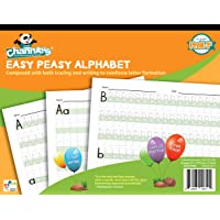 Channie's W302 EASY PEASY ALPHABET HANDWRITING WORKBOOK COMBINE BOTH TRACING & WRITING. LOTS PRACTICES! MOST VISUAL…