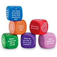Learning Resources Conversation Cubes, Social Dice, Autism Therapy, Ice Breaker Cubes, Foam Cubes, 6 Pieces, Ages 6+
