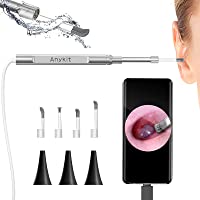Anykit Ear Wax Removal Tool, HD Otoscope for Android and PC-NOT for iPhone/iPad, Ultra Clear View Ear Camera with Wax…