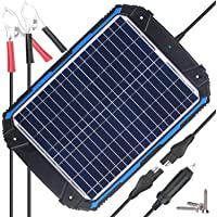 SUNER POWER Upgraded 12V Waterproof Solar Battery Charger & Maintainer Pro - Built-in Intelligent MPPT Charge Controller…