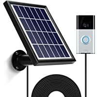 OLAIKE Solar Panel with 3.8m/12ft Power Cable for Video Doorbell 1st & 2nd Gen(2020 Release),Include Detachable…