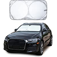 EcoNour Car Windshield Sun Shade with Storage Pouch | Durable 240T Material Car Sun Visor for UV Rays and Sun Heat…