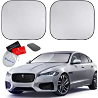 EzyShade Windshield Sun Shade with Shield-X Reflective Technology. See Size-Chart with Your Vehicle. Foldable 2-Piece…