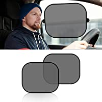 2 Pack Universal Car Window Shade, Cling Sunshade for Car Windows - Sun, Glare and UV Rays Protection for Your Child…