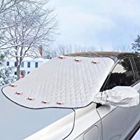 Car Windshield Snow Cover Ice Removal Sun Shade Frost Guard Winter Windshield Snow Ice Cover Magnetic Edges Car…