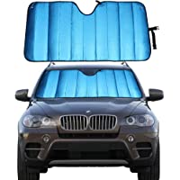 MCBUTY Windshield Sun Shade for Car Blue Thicken 5-Layer UV Reflector Auto Front Window Sunshade Visor Shield Cover and…