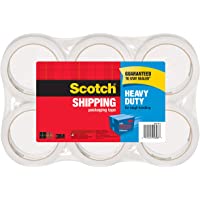 Scotch Heavy Duty Packaging Tape, 1.88" x 54.6 yd, Designed for Packing, Shipping and Mailing, Strong Seal on All Box…