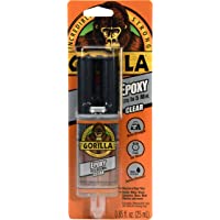 Gorilla 2 Part Epoxy, 5 Minute Set, .85 Ounce Syringe, Clear, (Pack of 1)