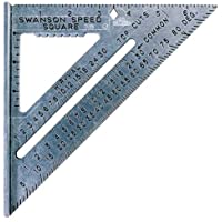 SWANSON Tool Co S0101 7 Inch Speed Square, Blue