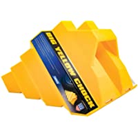 Camco Heavy Duty Big Yellow Chock - Helps Keep Your Trailer in Place So You Can Re-Hitch, Honeycomb Design for Extra…