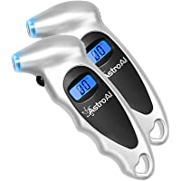 AstroAI Digital Tire Pressure Gauge 150 PSI 4 Settings for Car Truck Bicycle with Backlit LCD and Non-Slip Grip…