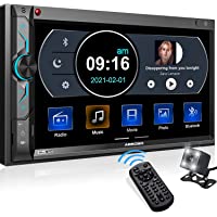 ABSOSO in-Dash Digital Media Car Stereo - Double Din 7 Inch HD Touchscreen Car Radio - Bluetooth Audio Hands-Free…