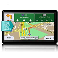 GPS Navigation for Car Truck 7 inch HD Screen GPS Navigator System with Latest Free Lifetime Maps, Voice Broadcast…