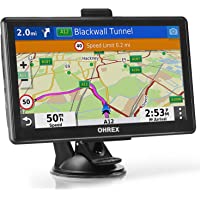 OHREX Bluetooth GPS Navigation for Car Truck RV (7 inch), Trucker GPS Navigation Systems, GPS for Truck Drivers…