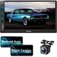 Double Din Car Stereo Compatible with Apple CarPlay & Android Auto, 7'' HD Touch Screen Car Radio with Bluetooth, AM/FM…