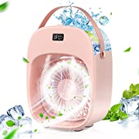 BNT Portable Air Conditioner, Evaporative Air Conditioner Fan, 3 Wind Speeds & 2 Misting Levels, Humidifier, Night Light…