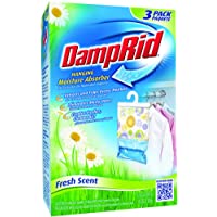 Damp Rid Hanging Moisture Absorber Fresh Scent 3-Bag 14 Ounces each (Pack of 1)