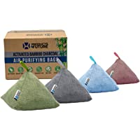 4 Pack of 200g Naturally Activated Bamboo Charcoal Air Purifying Bags | Natural Home Deodorizer Bags | Organic, Eco…