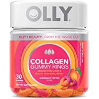 OLLY Collagen Gummy Rings, 2.5g of Clinically Tested Collagen, Boost Skin Elasticity & Reduce Wrinkles, Adult Supplement…