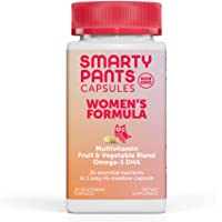 SmartyPants Multivitamin for Women: Omega-3 DHA; Zinc for Immunity, Biotin, Iron, Folate, Vitamins D3, C, B6, Vitamin…