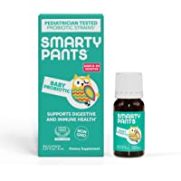 SmartyPants Baby Probiotic Liquid Formula, Pediatrician-tested Blend for Fussiness due to Occasional Upset Tummy…