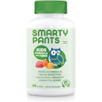 SmartyPants Kids Formula & Fiber Daily Gummy Multivitamin: Fiber for Digestive Health, Vitamin C, D3, & Zinc for…