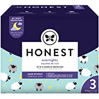 The Honest Company Club Box Overnight Baby Diapers, Sleepy Sheep, Size 3 (60 Count)