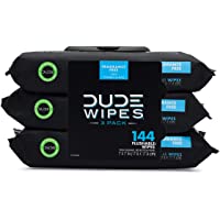 DUDE Wipes Flushable Wipes Dispenser, Unscented Wet Wipes with Vitamin-E & Aloe for at-Home Use, Septic and Sewer Safe…