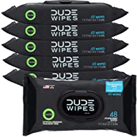 DUDE Wipes Flushable Wipes Dispenser, Unscented Wet Wipes with Vitamin-E & Aloe for at-Home Use, Septic and Sewer Safe…
