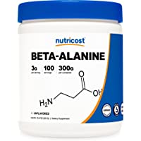 Nutricost Beta Alanine Powder 300 Grams (10.6oz) - 3 Grams Per Serving