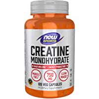 NOW Sports Nutrition, Creatine Monohydrate 750 mg, Mass Building*/Energy Production*, 120 Capsules