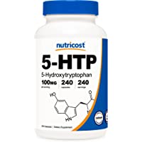 Nutricost 5-HTP 100mg, 240 Capsules (5-Hydroxytryptophan) - Vegetarian Capsules, Gluten Free, Non-GMO