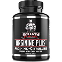 Dr. Emil's ARGININE Plus - L Arginine + L Citrulline - 2500 MG High Dose NO Booster Tablets - Nitric Oxide Supplement…