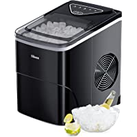 Silonn Ice Makers Countertop, 9 Cubes Ready in 6 Mins, 26lbs in 24Hrs, Self-Cleaning Ice Machine with Ice Scoop and…