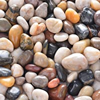 2.7lb River Rock Stones Pebbles - Natural Decorative Polished Mixed Pebbles Gravel, Small Decorative Polished Gravel，for…