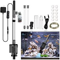 HiTauing Electric Aquarium Gravel Cleaner, 317GPH DC 24V/24W Automatic Fish Tank Cleaning Tool Set Removable Vacuum…