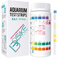 BOSIKE Aquarium Test Strips 6 in 1,Water Test Kit for Freshwater, Fish Tank, Fish Pond,Accurate Total Hardness, Nitrate…