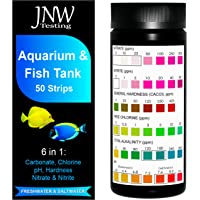JNW Direct Aquarium Test Strips for Fish Tank 6 in 1, Test Hardness, Alkalinity, Nitrate, Nitrite, pH & More, Accurate…