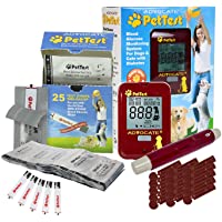 PetTest Red Dot Blood Glucose Monitoring System for Dogs and Cats with Diabetes. Your Complete Glucose Monitor Blood…