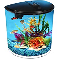 Koller Products AquaView 3.5-Gallon Fish Tank with Power Filter & LED Lighting