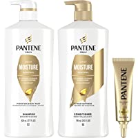 Pantene Pro-V Daily Moisture Renewal Shampoo 27.7 oz & Conditioner 25.1 oz with Rescue Shot 0.5 oz