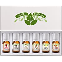 Fragrance Oils Set of 6 Scented Oils from Good Essential- Apple Oil, Chocolate Oil, Coconut Oil, French Vanilla Oil…