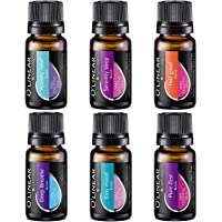 Top 6 Blends Essential Oils Set - Aromatherapy Diffuser Blends Oils for Sleep, Mood, Breathe, Temptation, Feel Good…